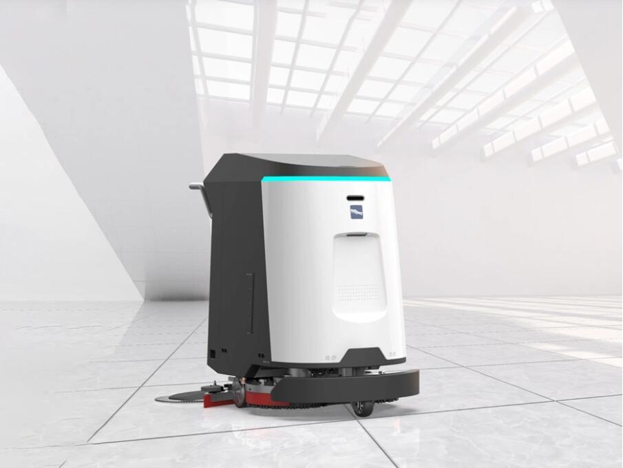 AI Indoor Floor Scrubber